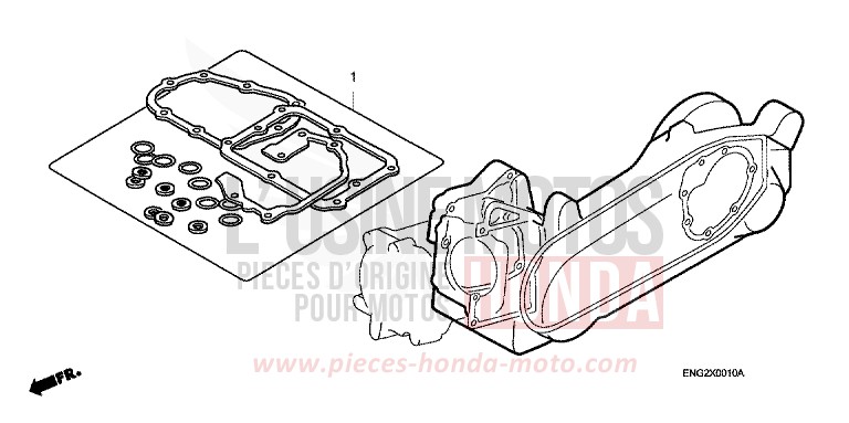 GASKET KIT B for NHX 110 BLACK (NH1) from 2010